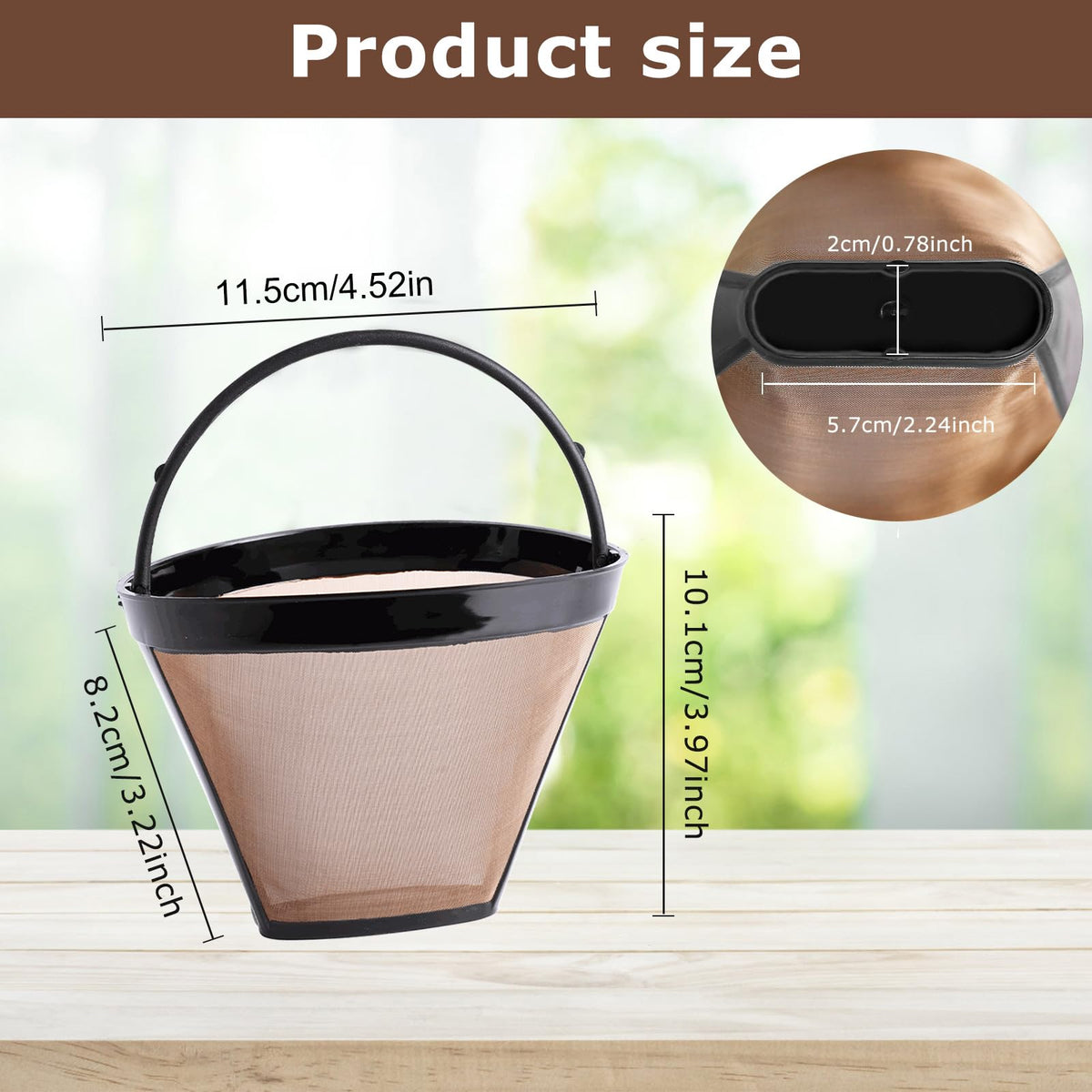 Reusable Coffee Filter 8-12 Cup B4677