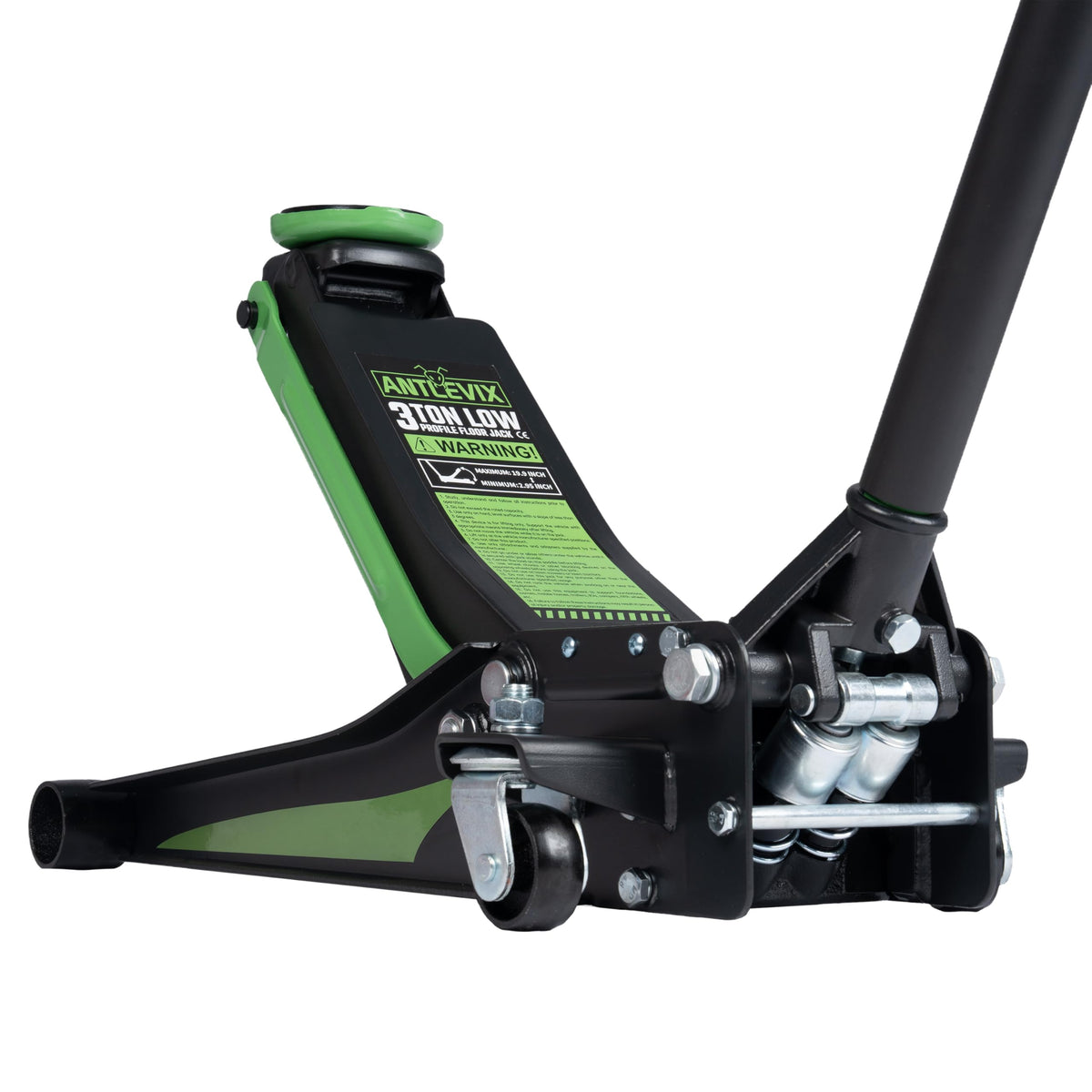 Heavy-Duty 3-Ton Low Profile Hydraulic Floor Jack Steel Dual Piston Pump C7012