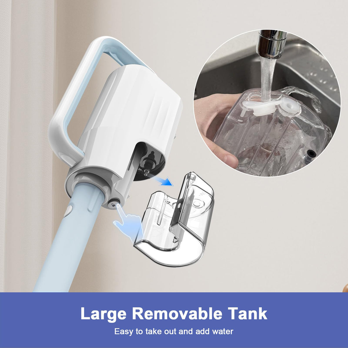 6 in1 Rotated Steam Mop Cleaner with 2 Microfiber Pads Y320254