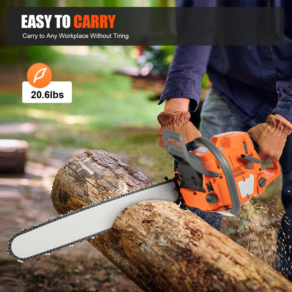 72CC 5.3HP 24" Gas Chainsaw V46364