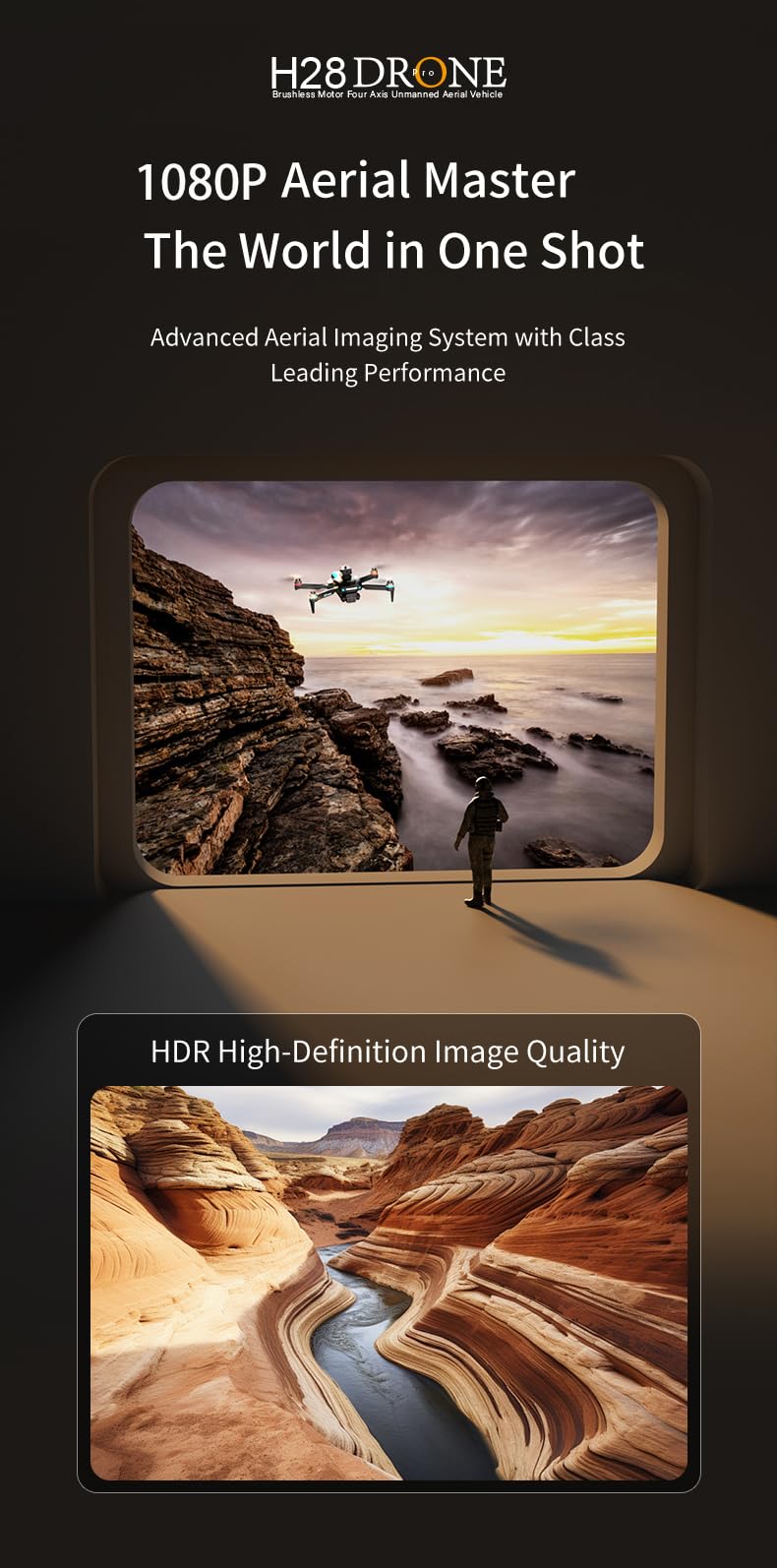 Foldable 1080P Camera Drone with 2 Batteries Y3367