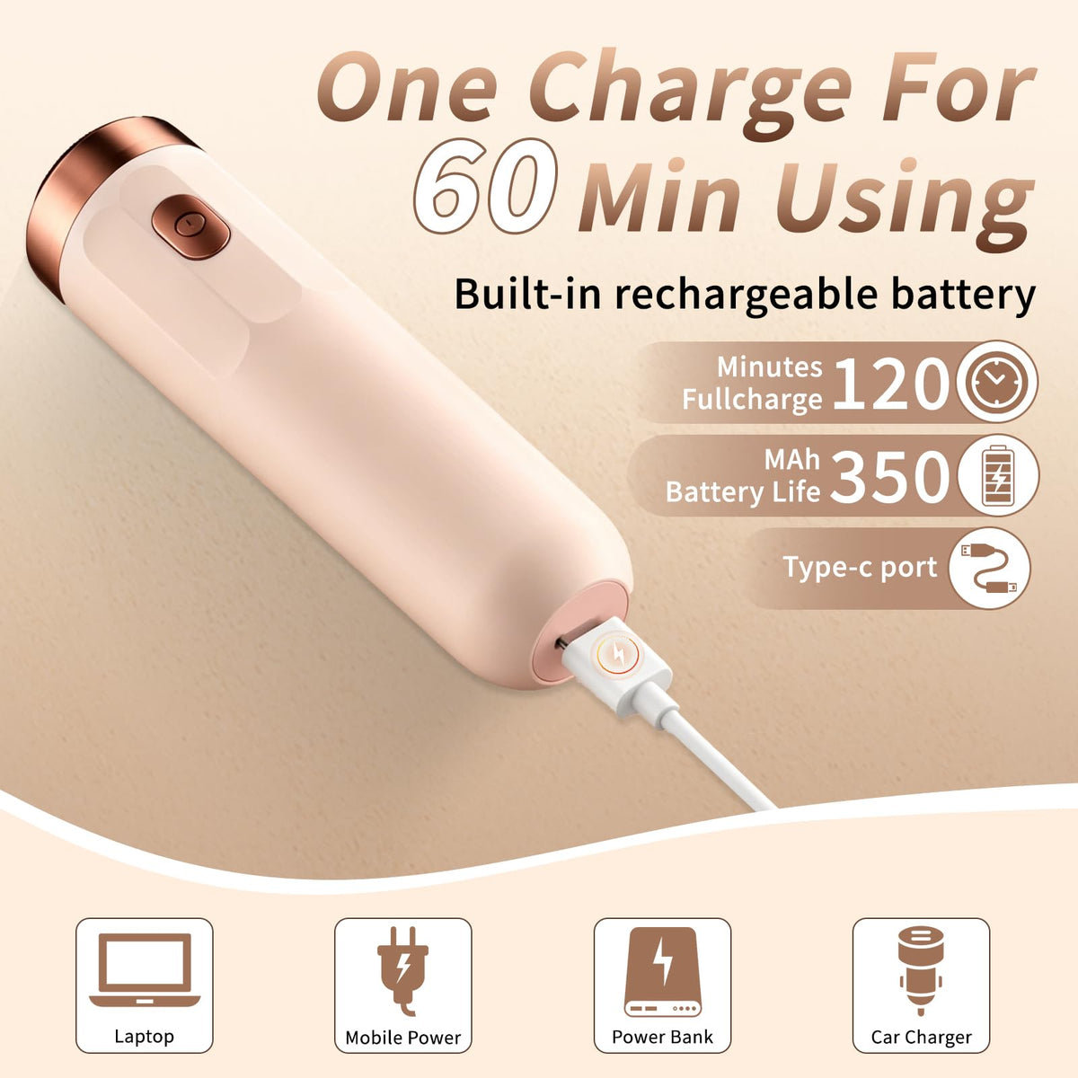 2-in-1 Rechargeable Epilator with LED Light E51236