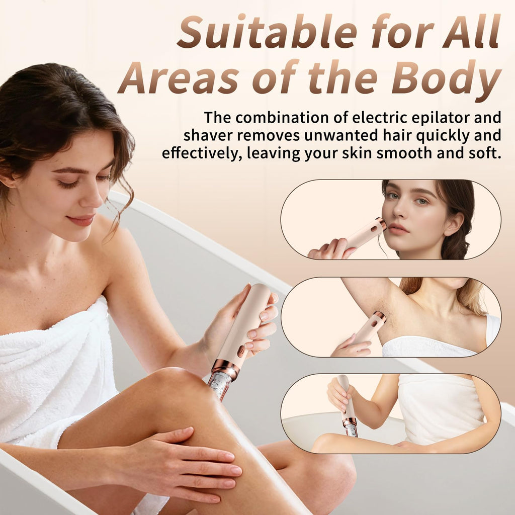 2-in-1 Rechargeable Epilator with LED Light E51236