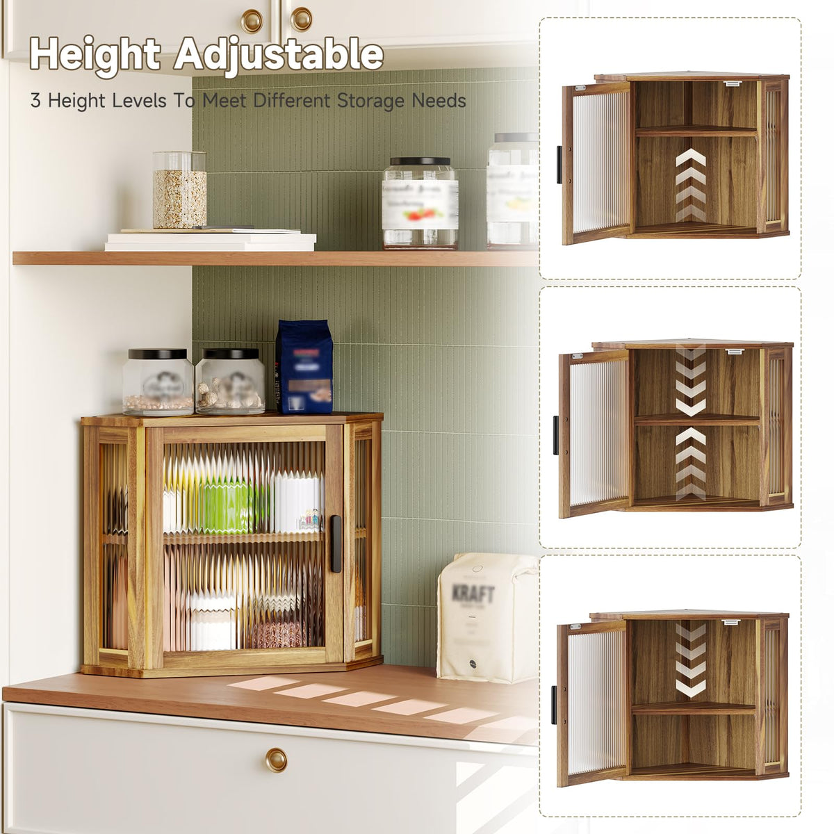 Acacia Wood Bread Box N2491