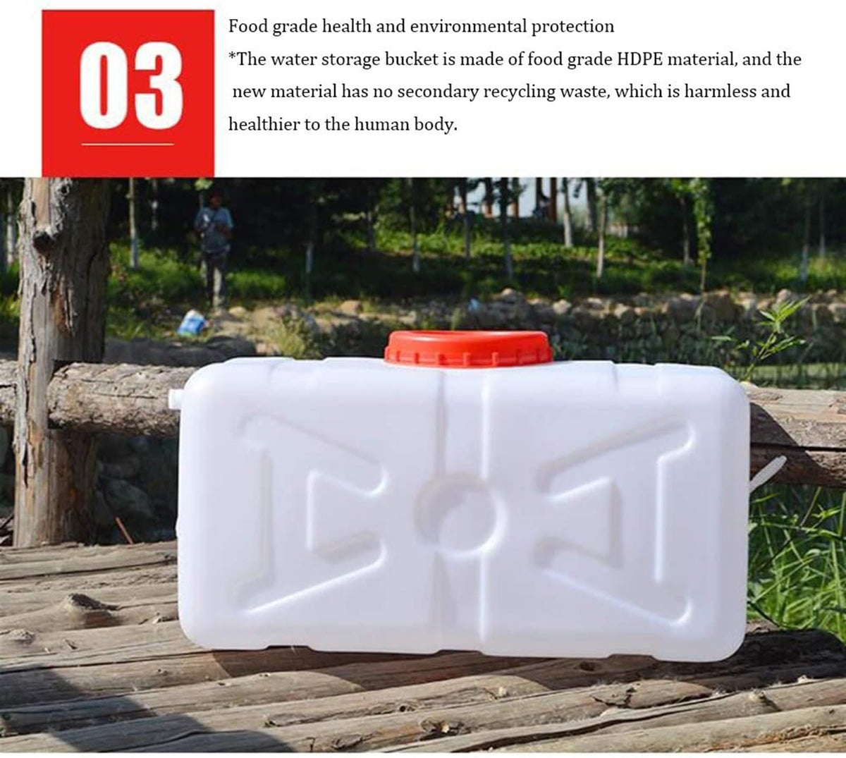 Camping Water Storage Bucket with Faucet I78807