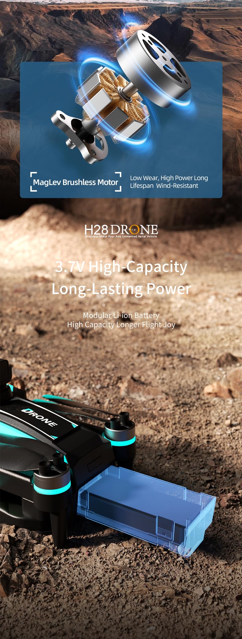 Foldable 1080P Camera Drone with 2 Batteries Y3367