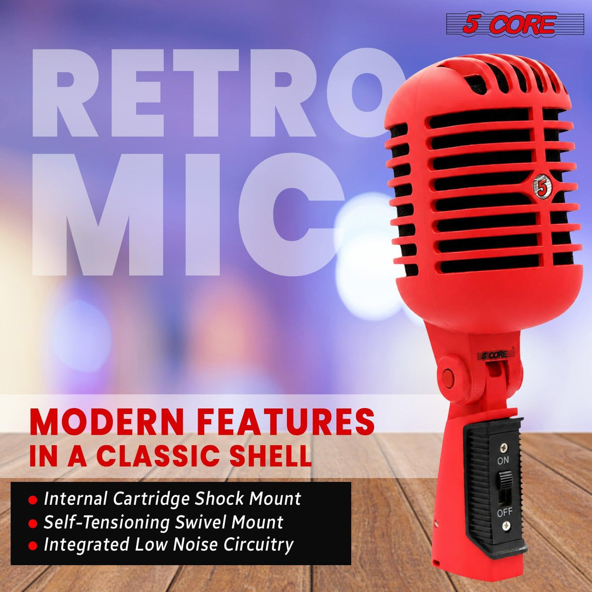 Retro Dynamic Vocal Microphone L932289