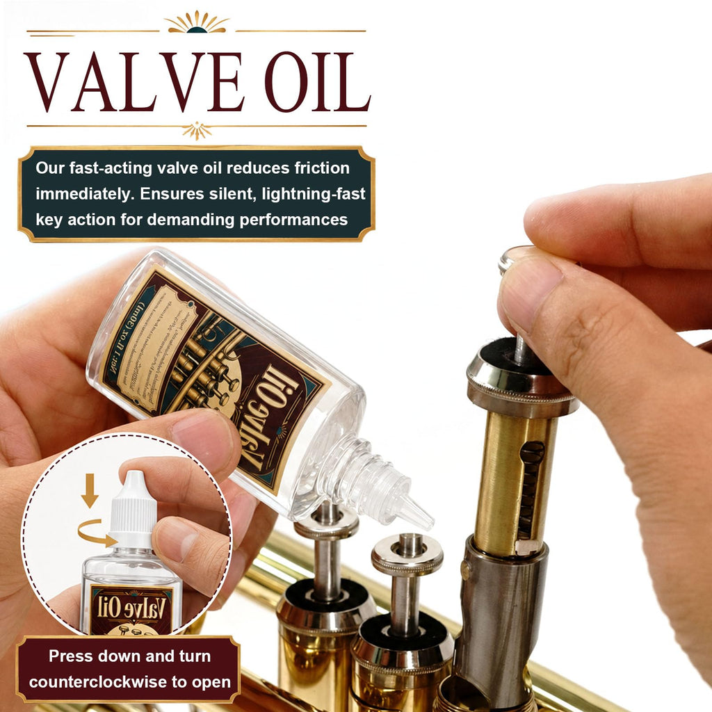 Trumpet Cleaning Kit with Oil, Grease & Brushes Y5325