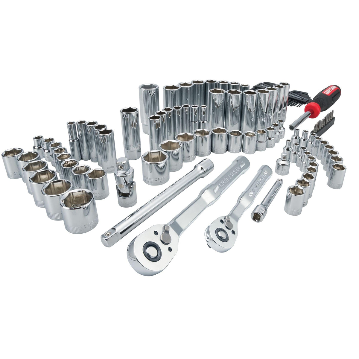 105 Pcs Standard and Metric Mechanics Tool Set with Case A733362