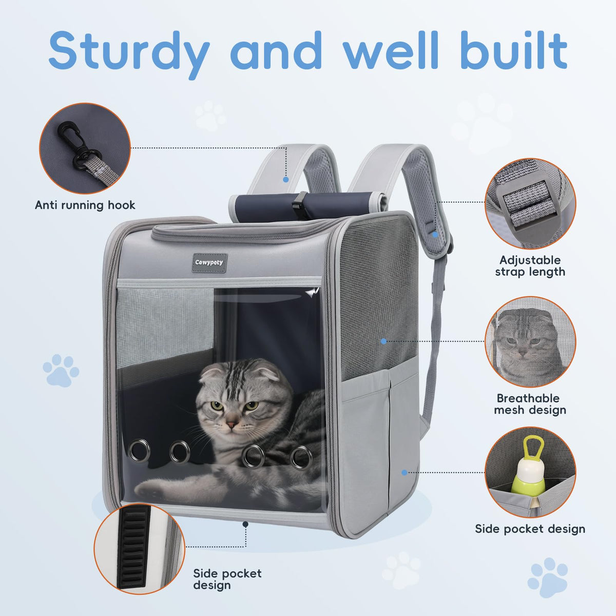 Cat Carrier Backpack Bubble Pet Carrier Y3945