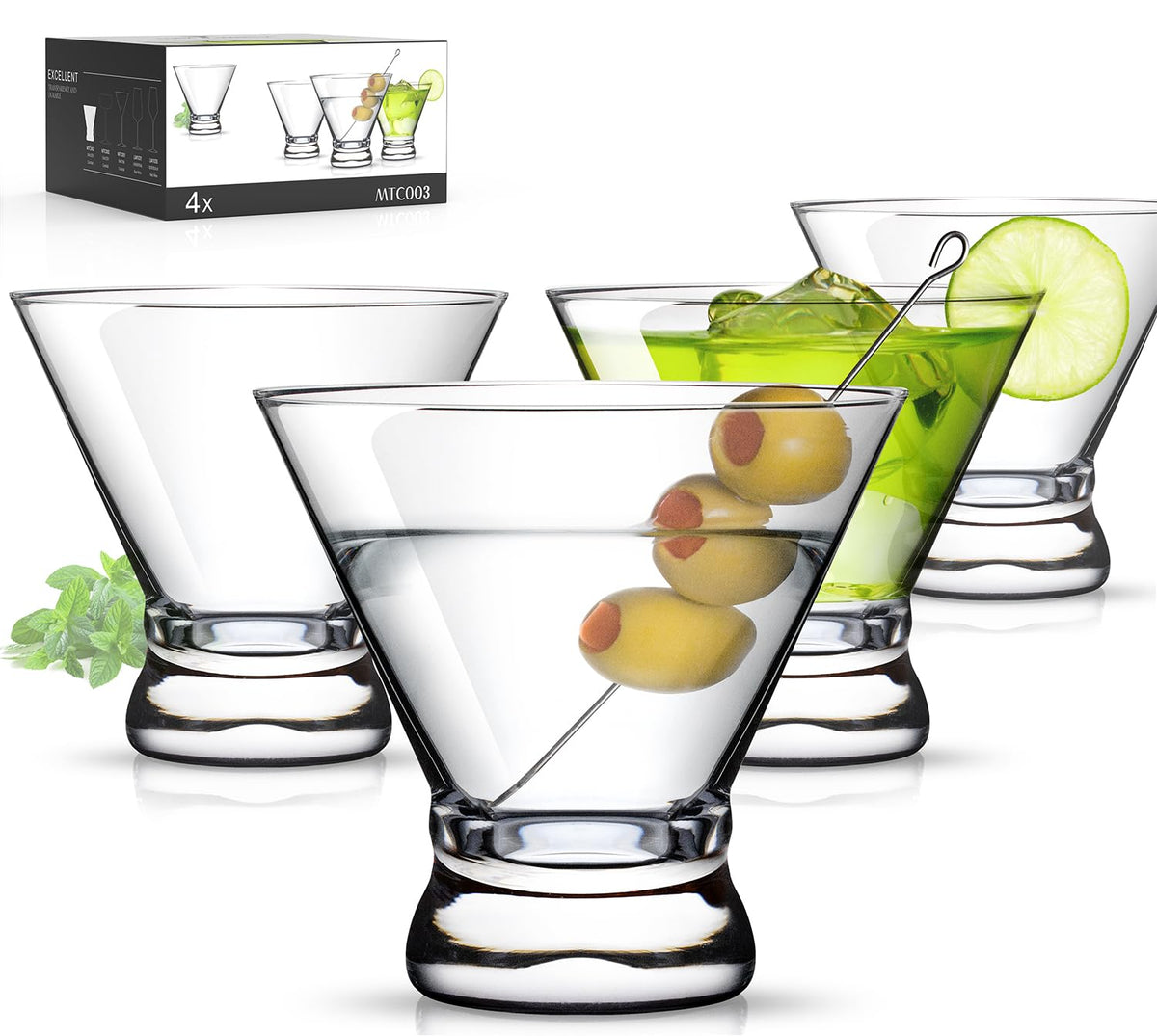 Martini Glasses Set of 4 V384803