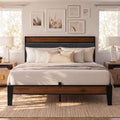 Queen Size Bed Frame with Storage Headboard K507327