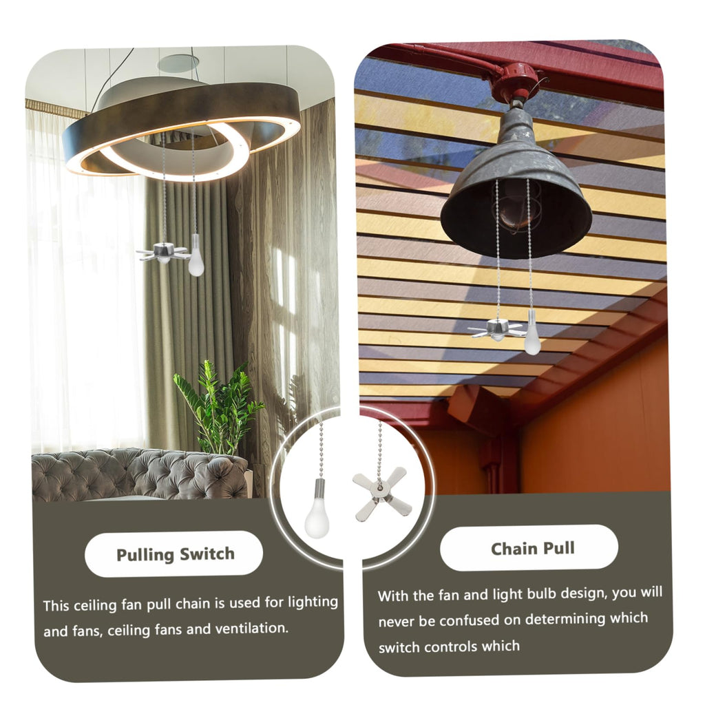 Ceiling Fan Pull Chain Extension 2Pcs V7514