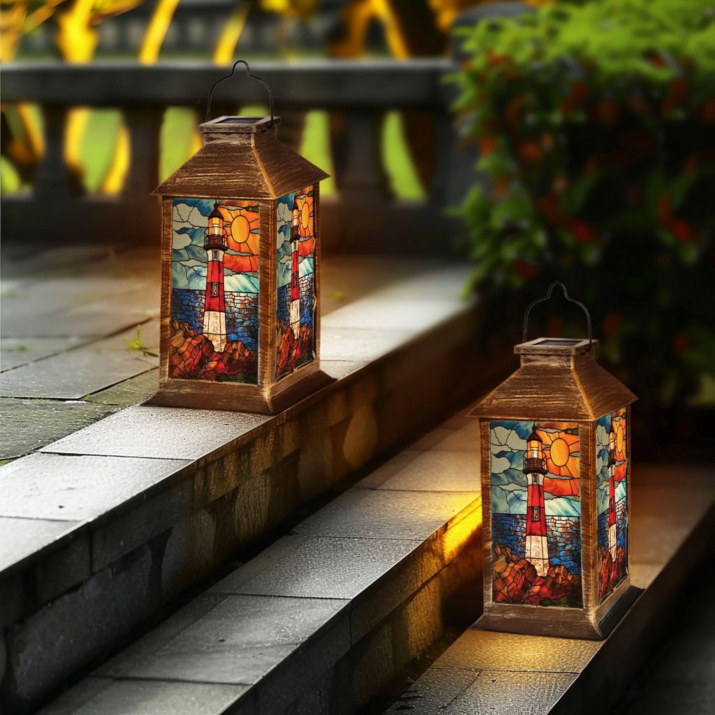Solar Powered Waterproof Hanging Lantern Y38064