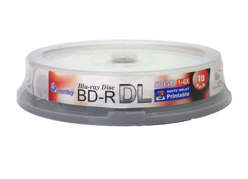 100-disc 50gb 6X Bd-r Dl White Inkjet Hub Printable Blank Disc S5414