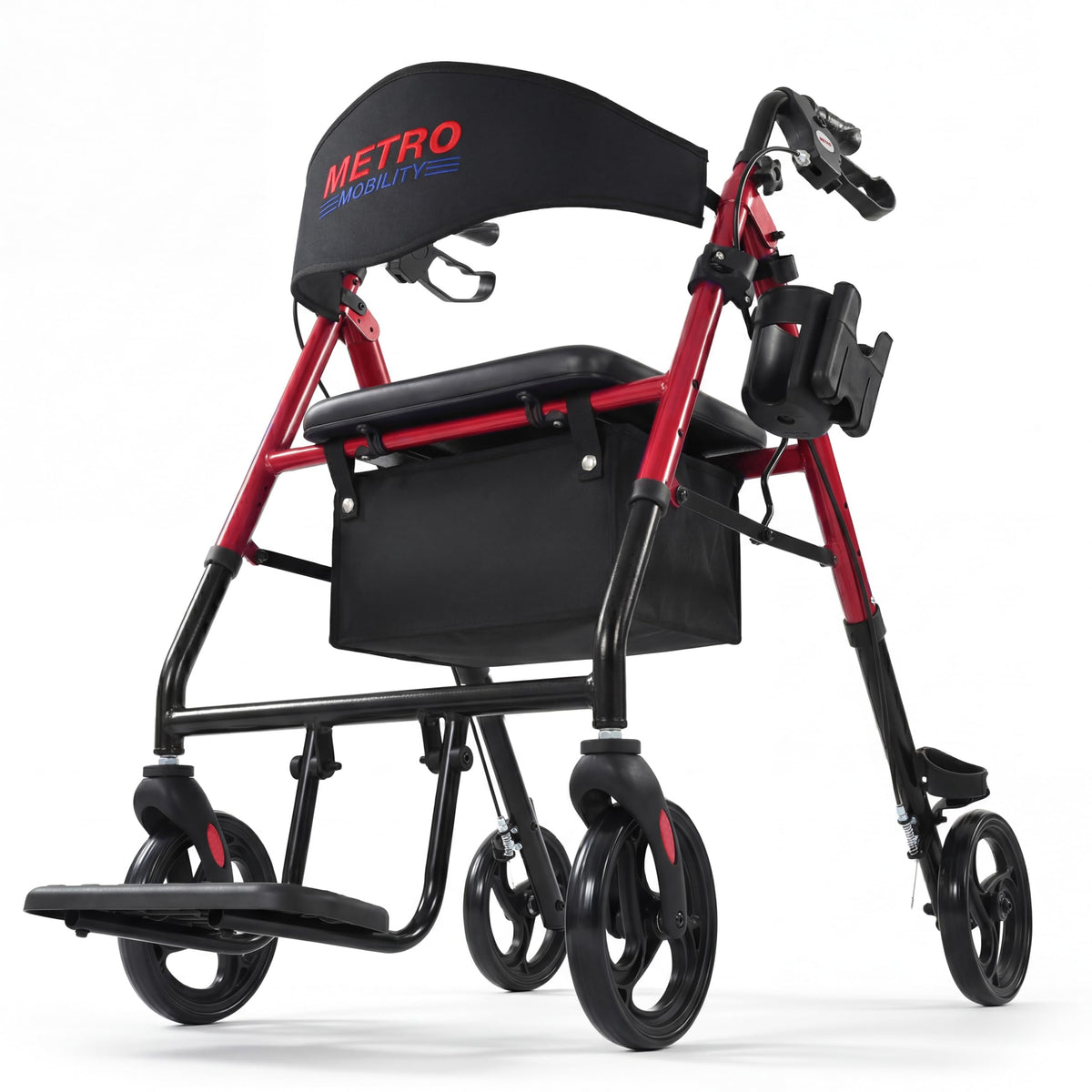 Aluminum 2-in-1 Rollator Walker with Seat N875