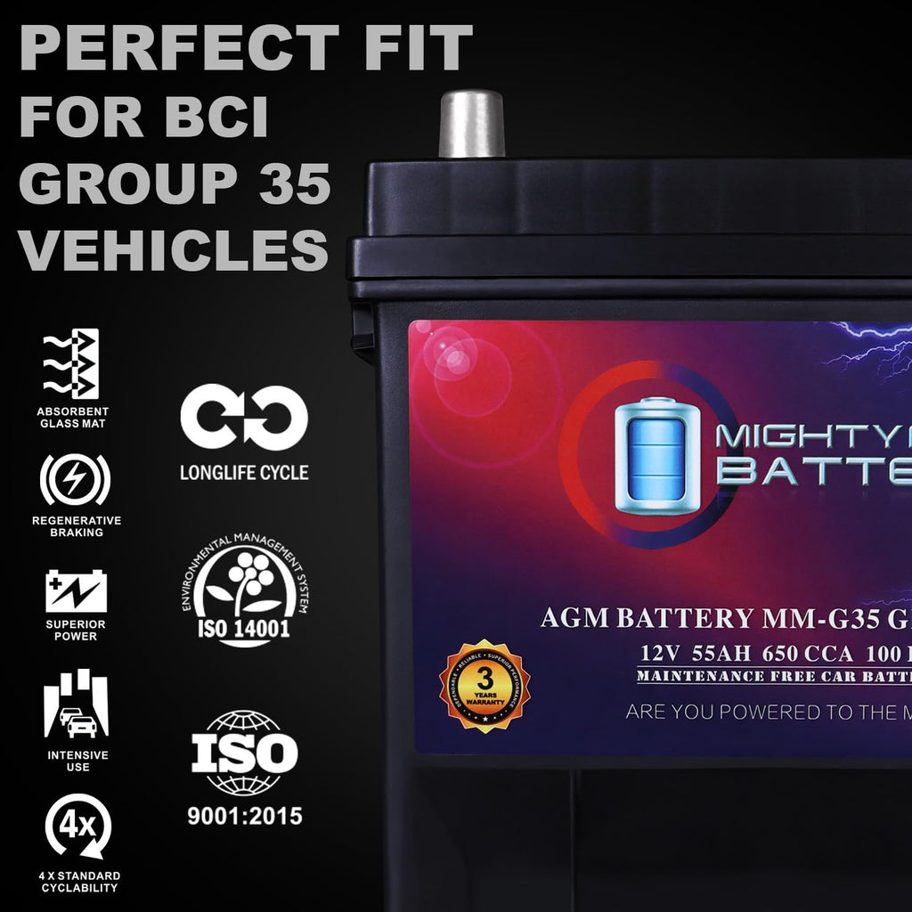 12V 55Ah AGM Replacement Battery E6783