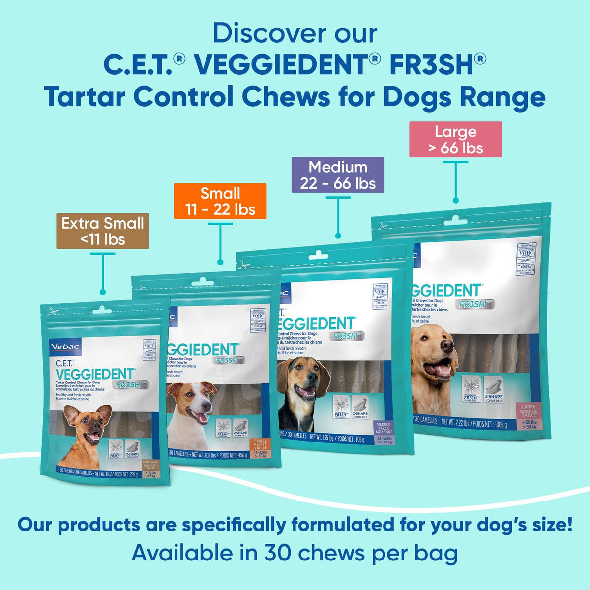 Plaque and Tartar Control Chews for Dogs, Medium G880551
