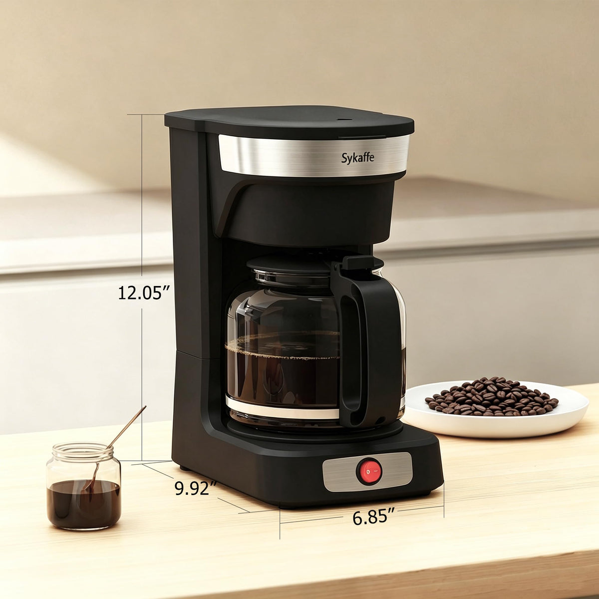 12 Cup Drip Coffee Maker with Reusable Filter Z89153