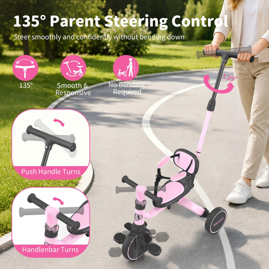 5 in 1 Toddler Tricycle & Balance Bike P43933