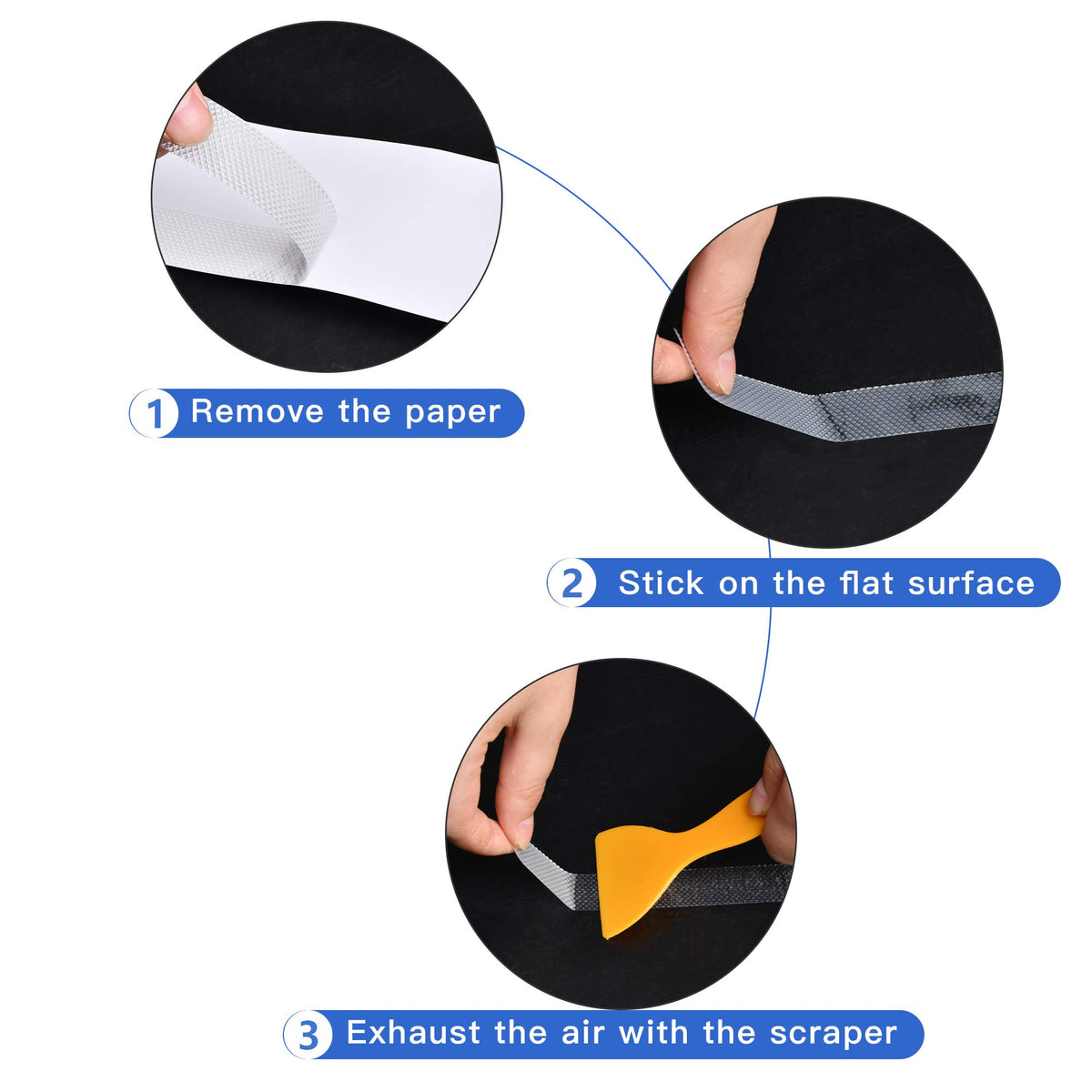 24 PCS Non Slip Adhesive Bathtub Stickers R945