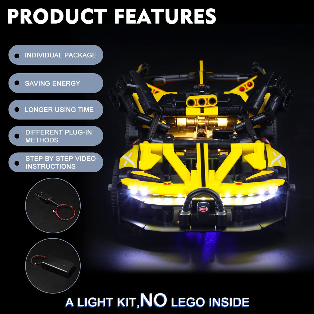 Compatible with LEGO Technic Bugatti Bolide 42151 Z83420