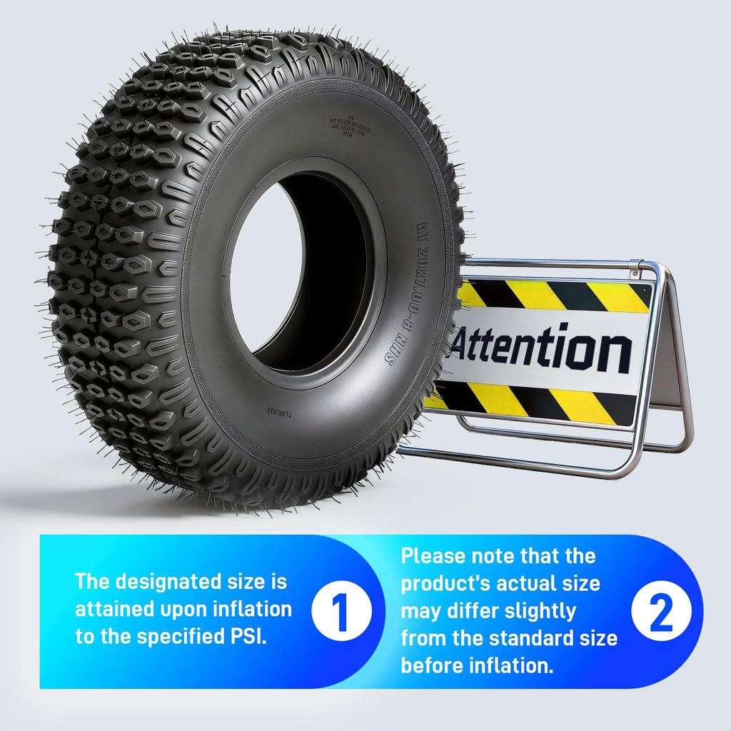 Set of 2 20x7-8 All-Terrain Tires U51123