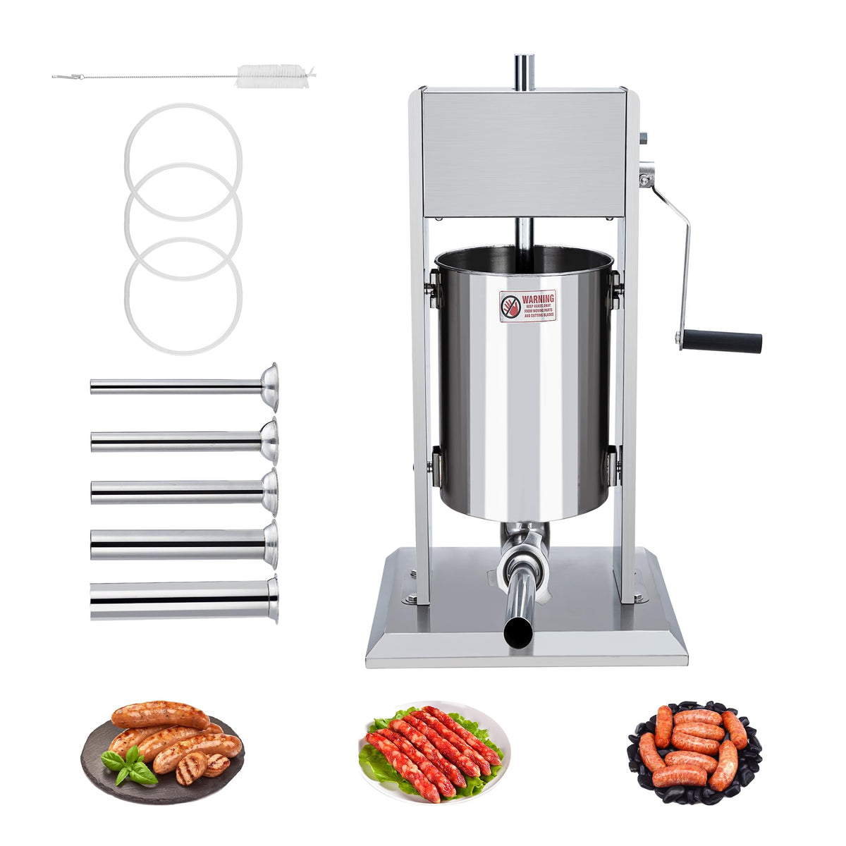 5L Stainless Steel Manual Sausage Stuffer T98907