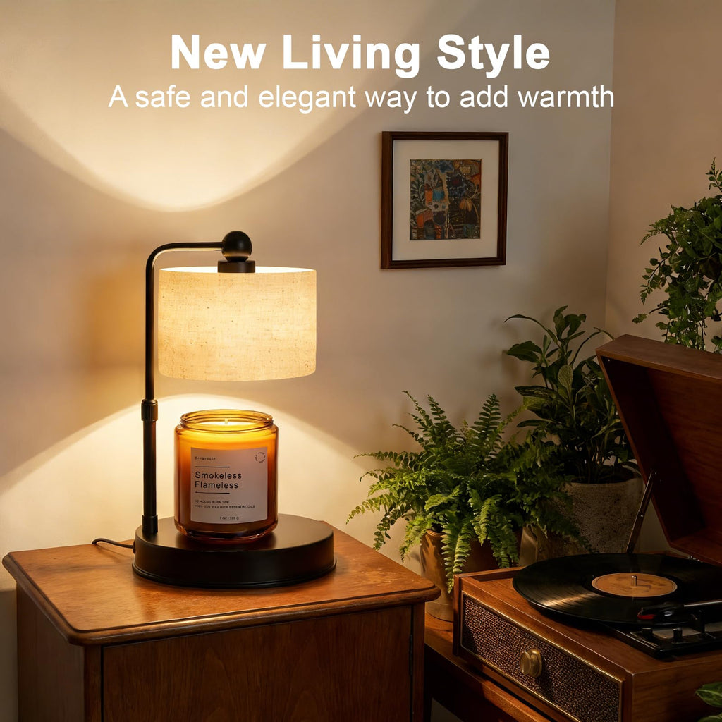 Black Dimmable Candle Warmer Lamp with Timer V940