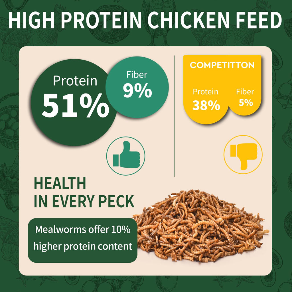 20LB Dried Mealworms L14217