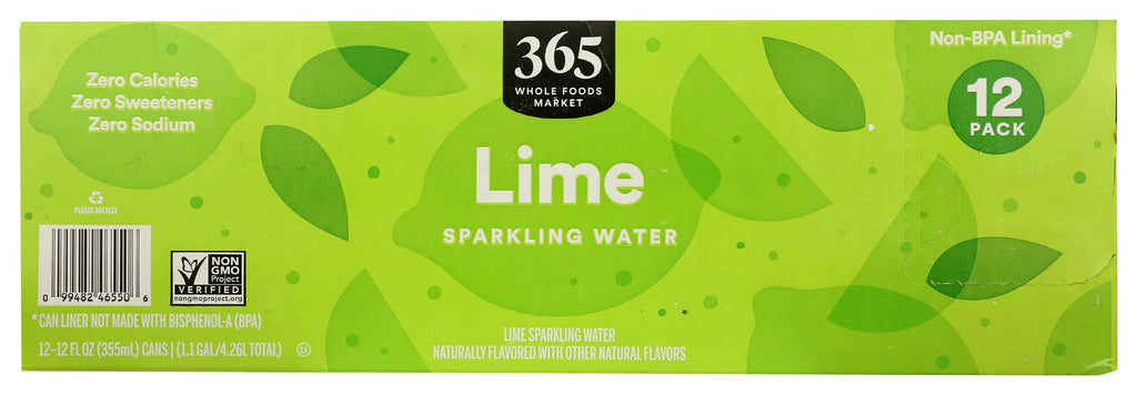 Lime Sparkling Water 12 Fl Oz S516089