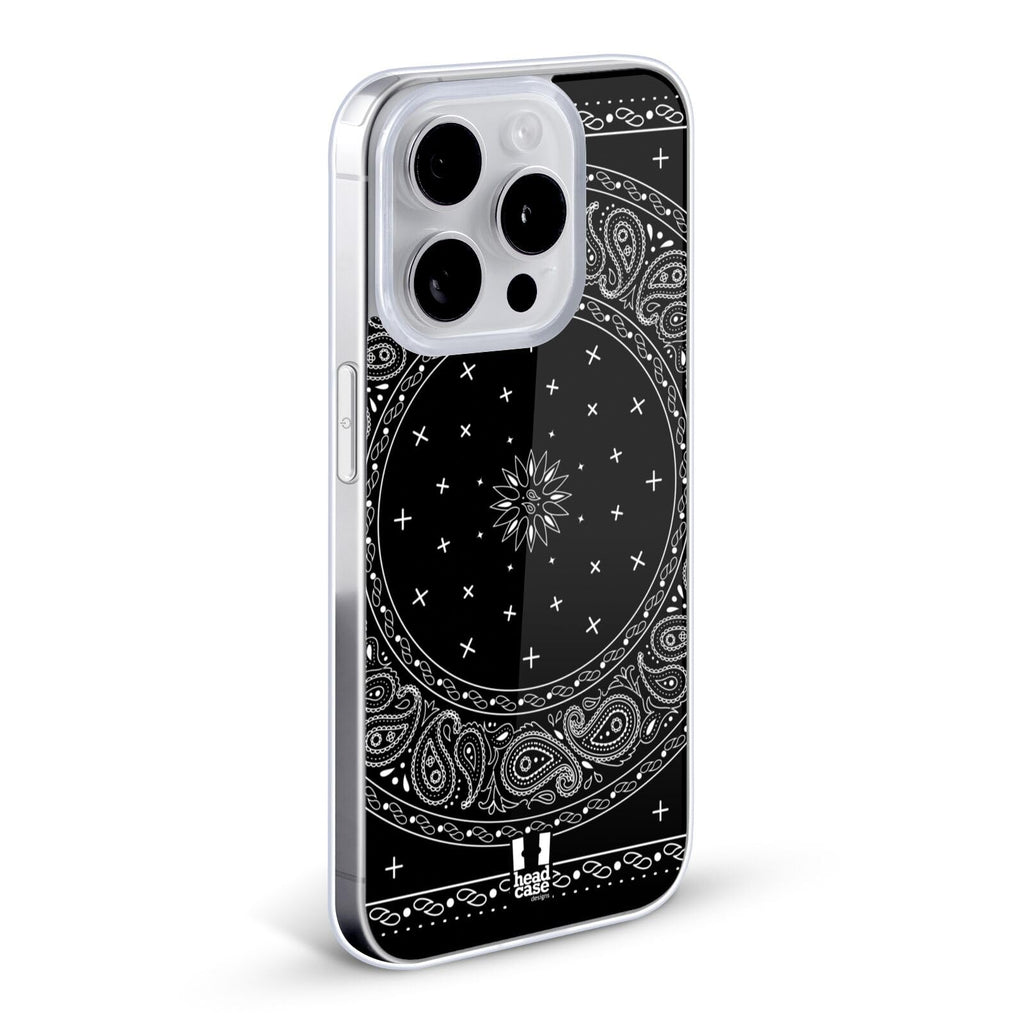 Black Classic Paisley Bandana Gel Case L101220