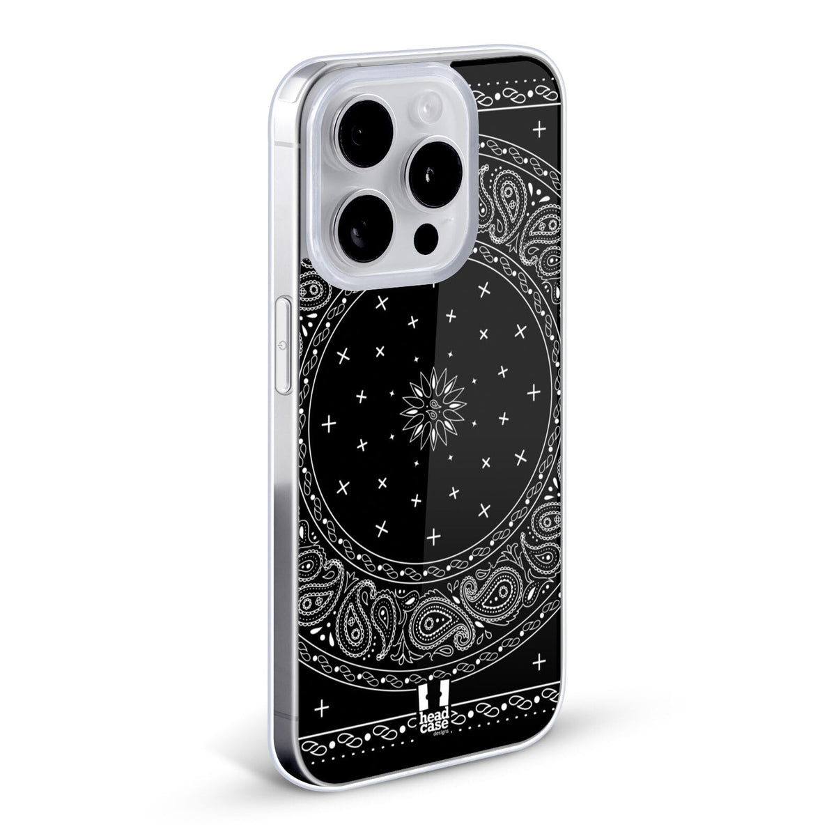 Black Classic Paisley Bandana Gel Case L101220