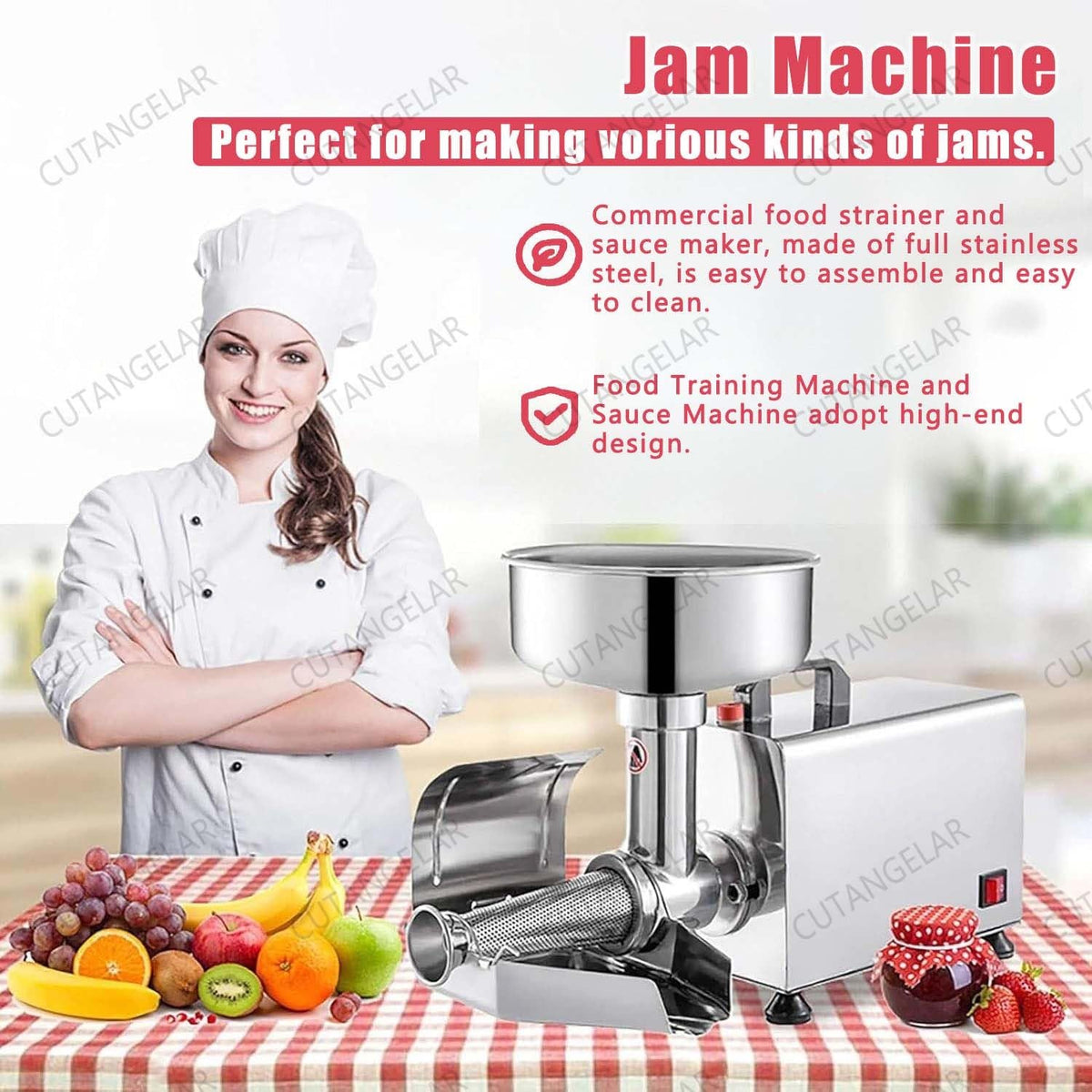 450W Stainless Steel Food Juicer F91924