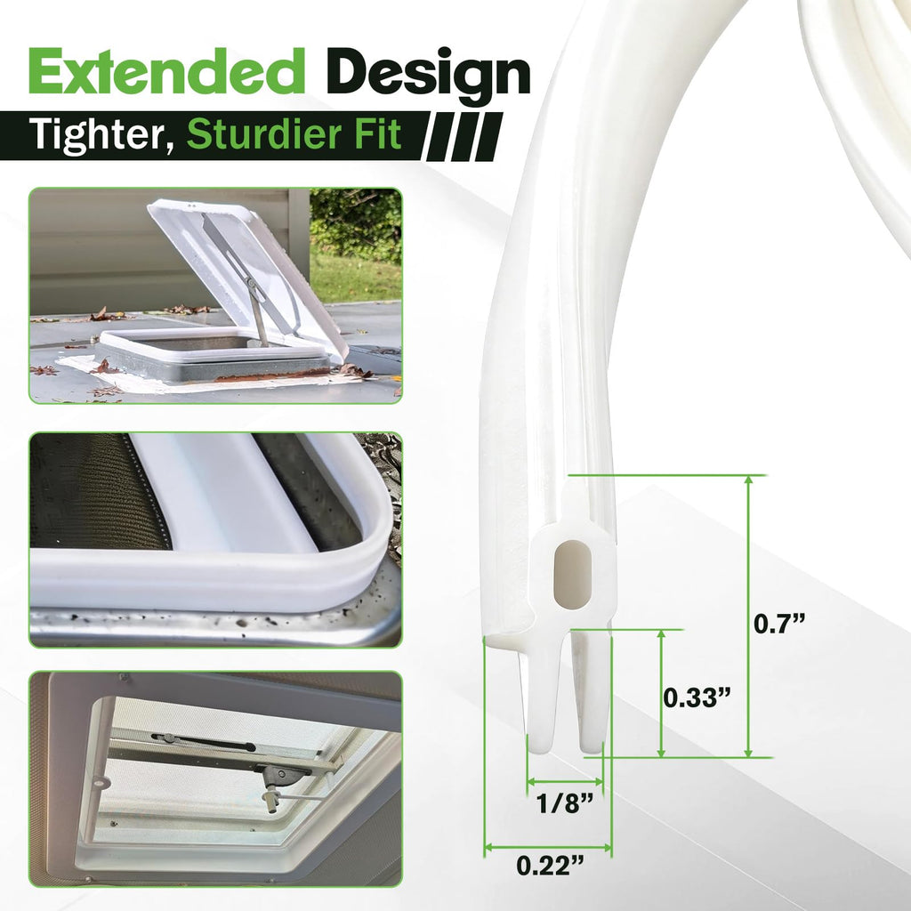 RV Roof Vent Seal Replacement 51" Vent Lid Gasket F5956