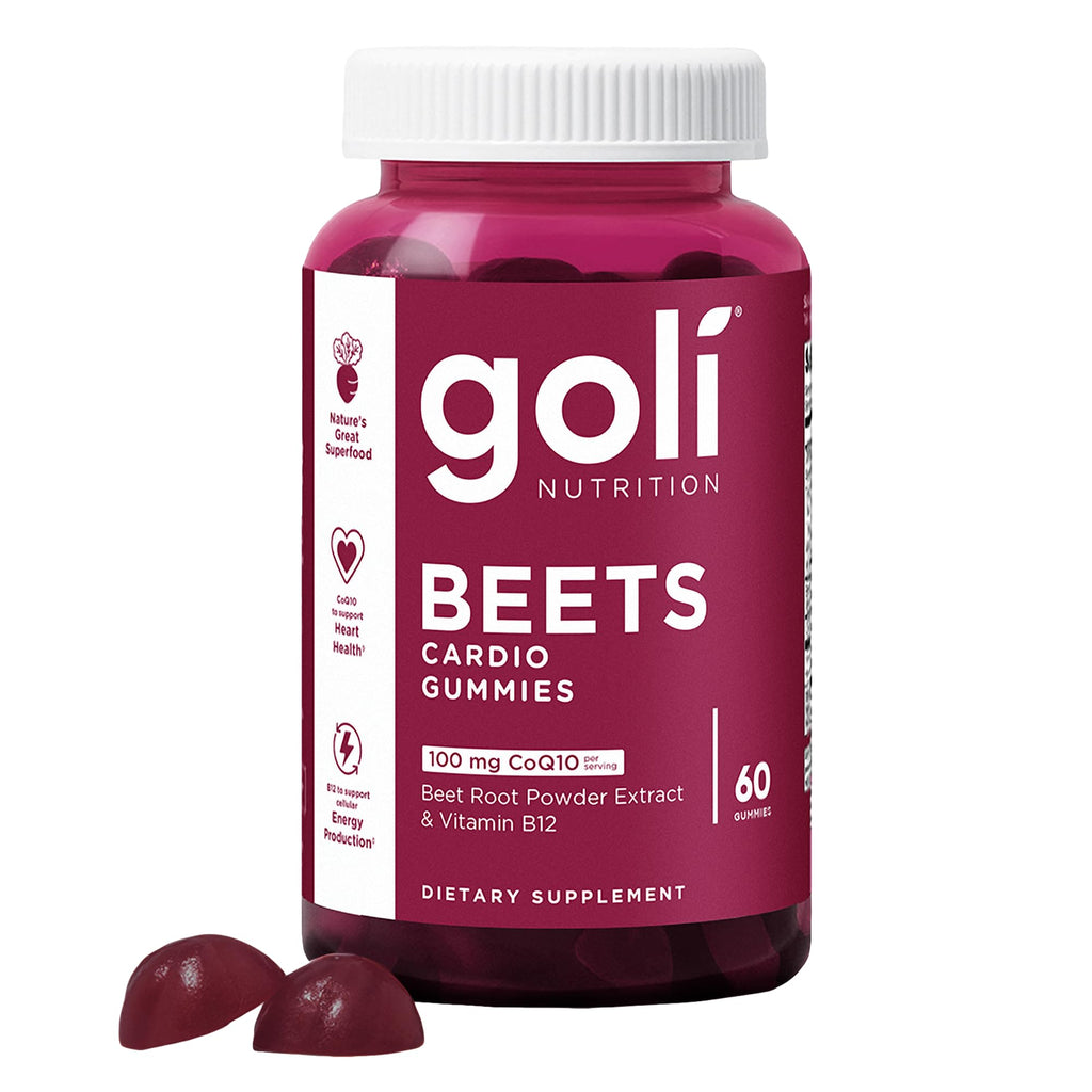 Beets Cardio Gummy 60 Count CoQ10 Beet Root Extract Vegan Gluten-Free E43779