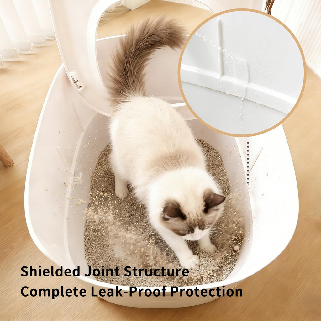 Large Top Entry Cat Litter Box with Scoop W420