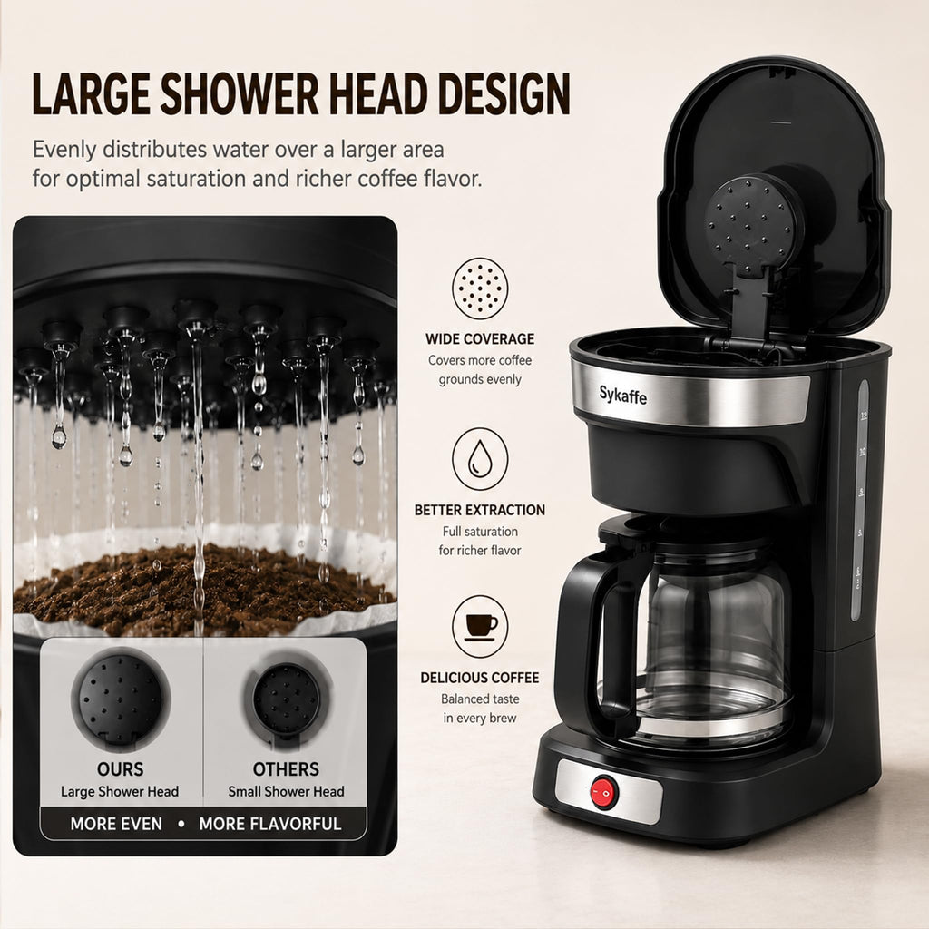12 Cup Drip Coffee Maker with Reusable Filter Z89153
