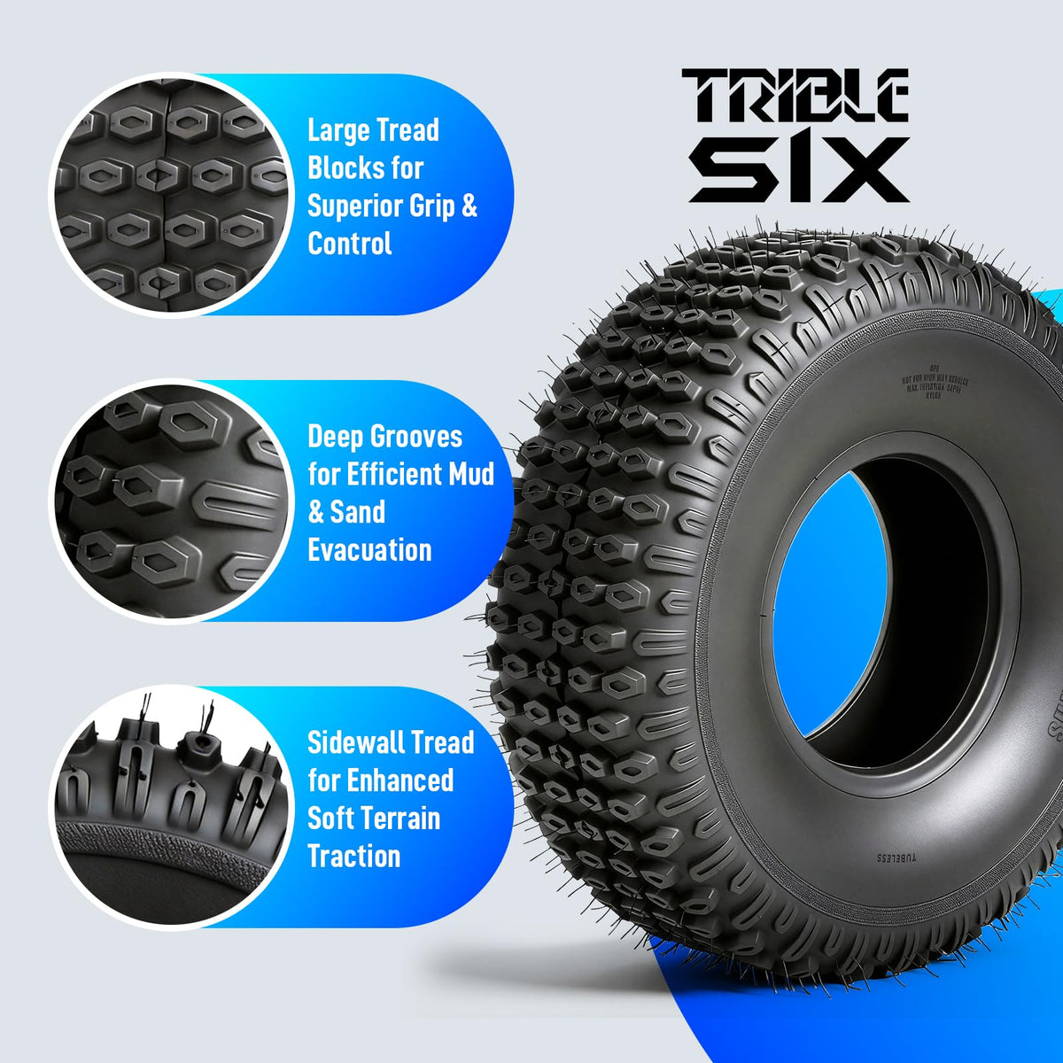 Set of 2 20x7-8 All-Terrain Tires U51123