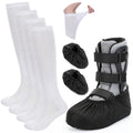 White Waterproof Non Slip Walking Boot Covers 2 Pairs I307