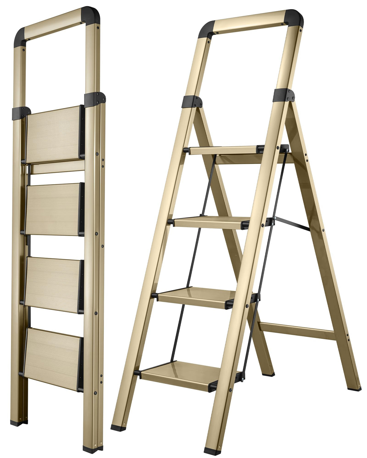 4 Step Aluminum Folding Ladder C856061