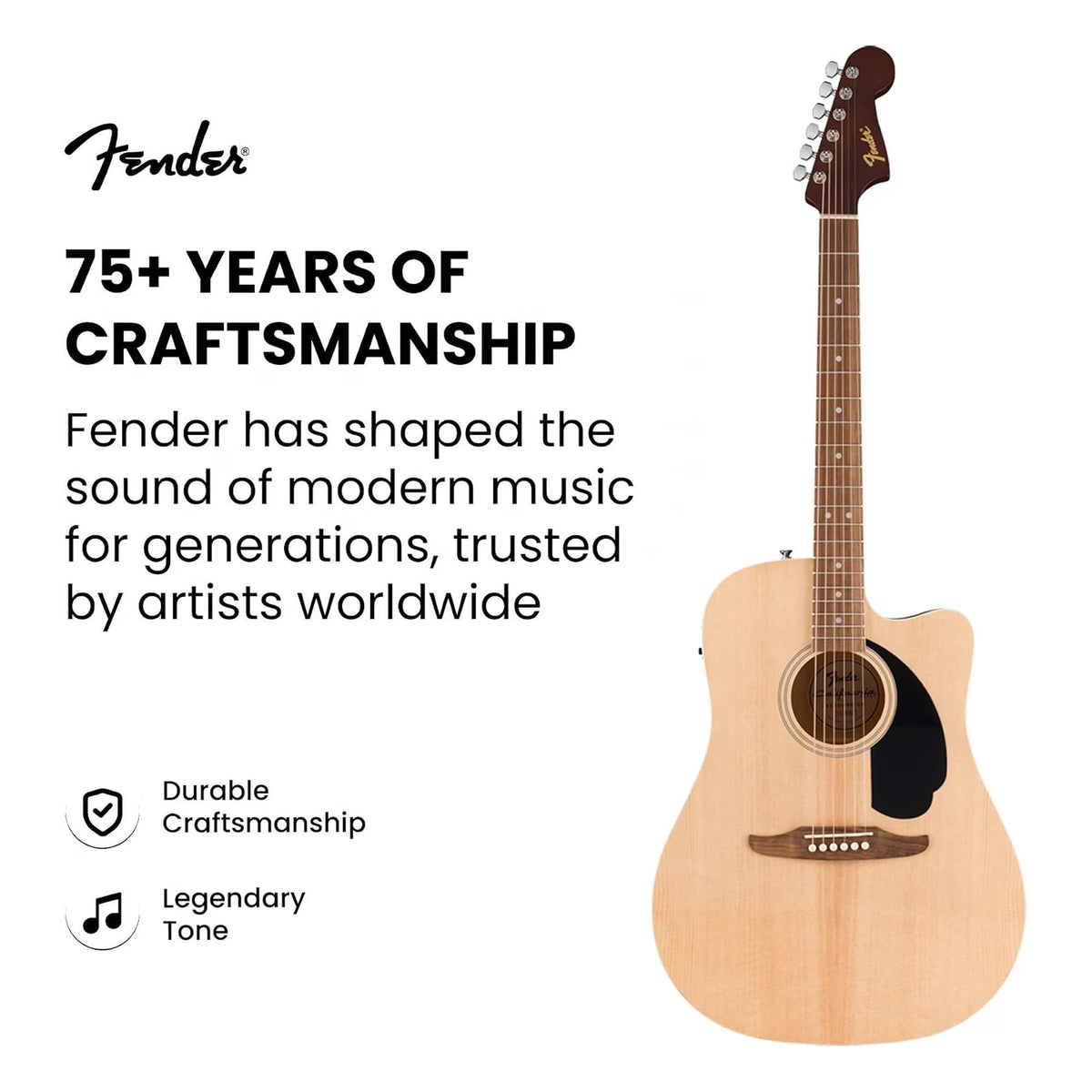 Natural Acoustic-Electric Guitar W695981