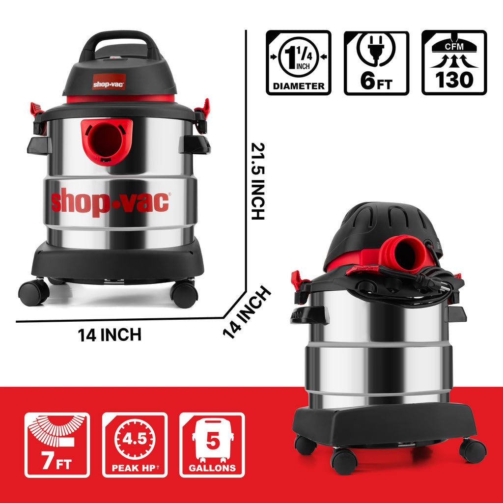 5 Gallon Wet/Dry Vacuum with Blower W819