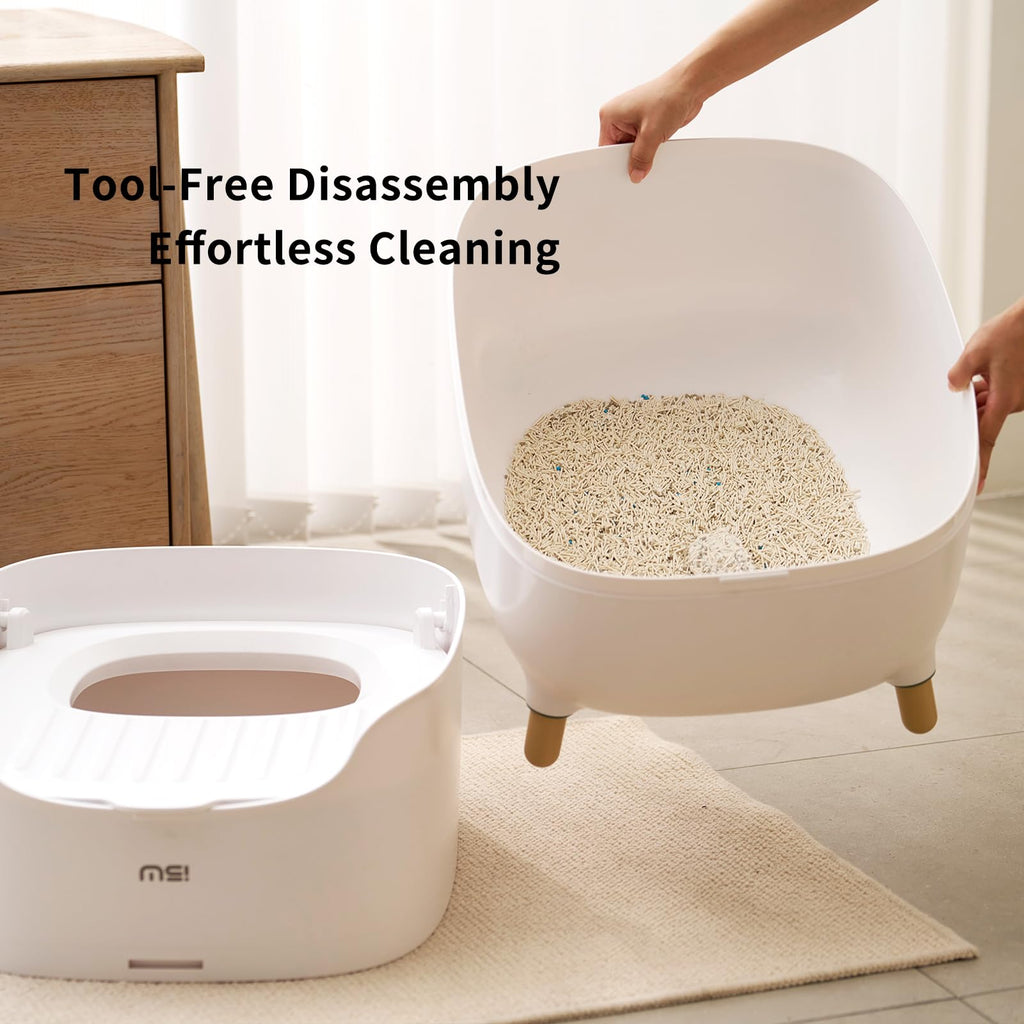 Large Top Entry Cat Litter Box with Scoop W420