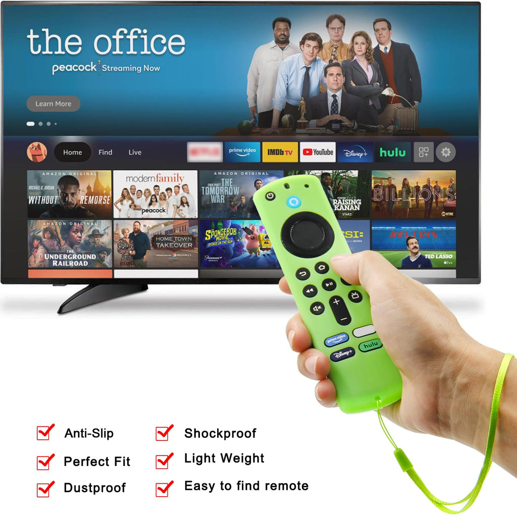 Silicone Remote Covers 3pcs Glow Green Blue Red T422