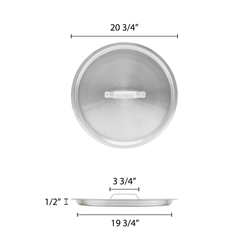 60 qt Aluminum Sauce Pot with Lid H3124