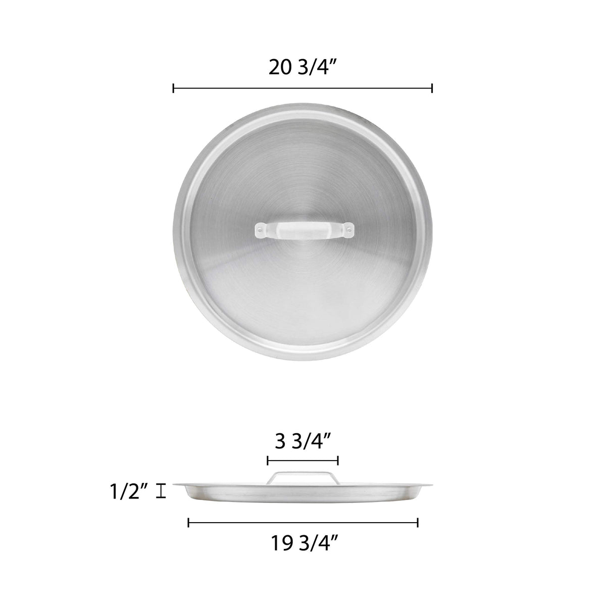 60 qt Aluminum Sauce Pot with Lid H3124