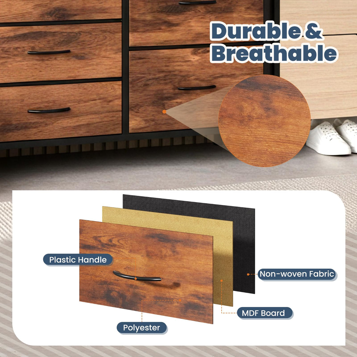 5 Drawer TV Stand P44403