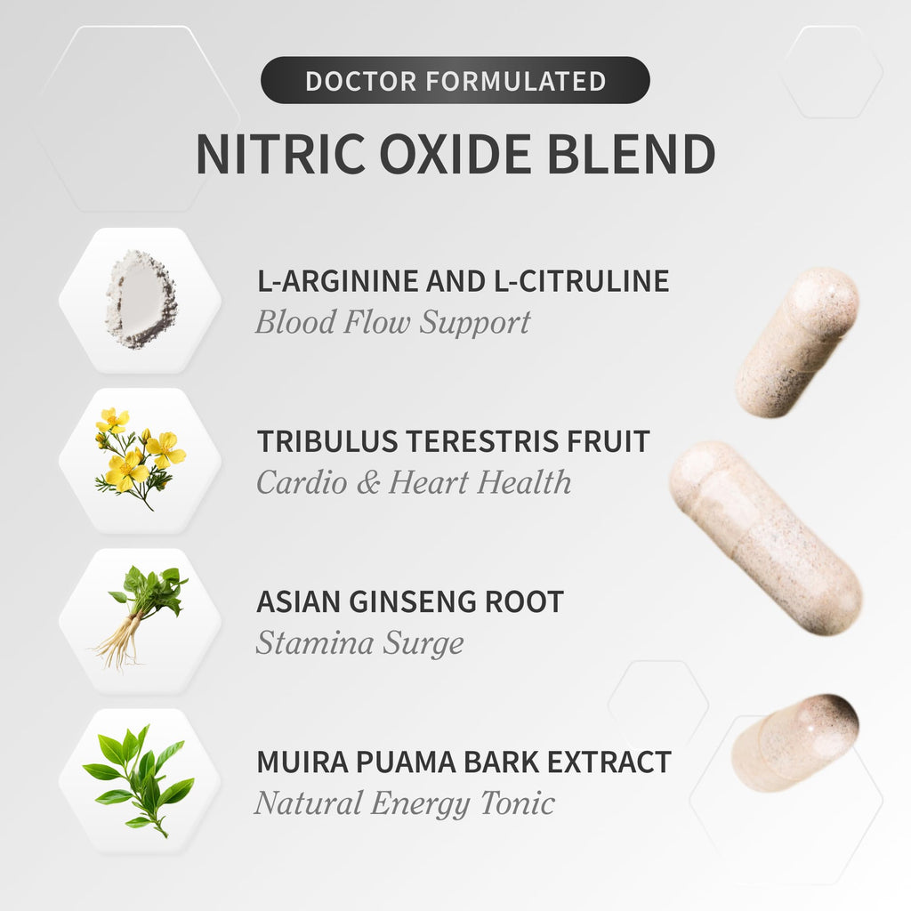 Nitric Oxide Beet Root Soft Chews + Booster Bundle, 60 Soft Chews + 90 Capsules T657