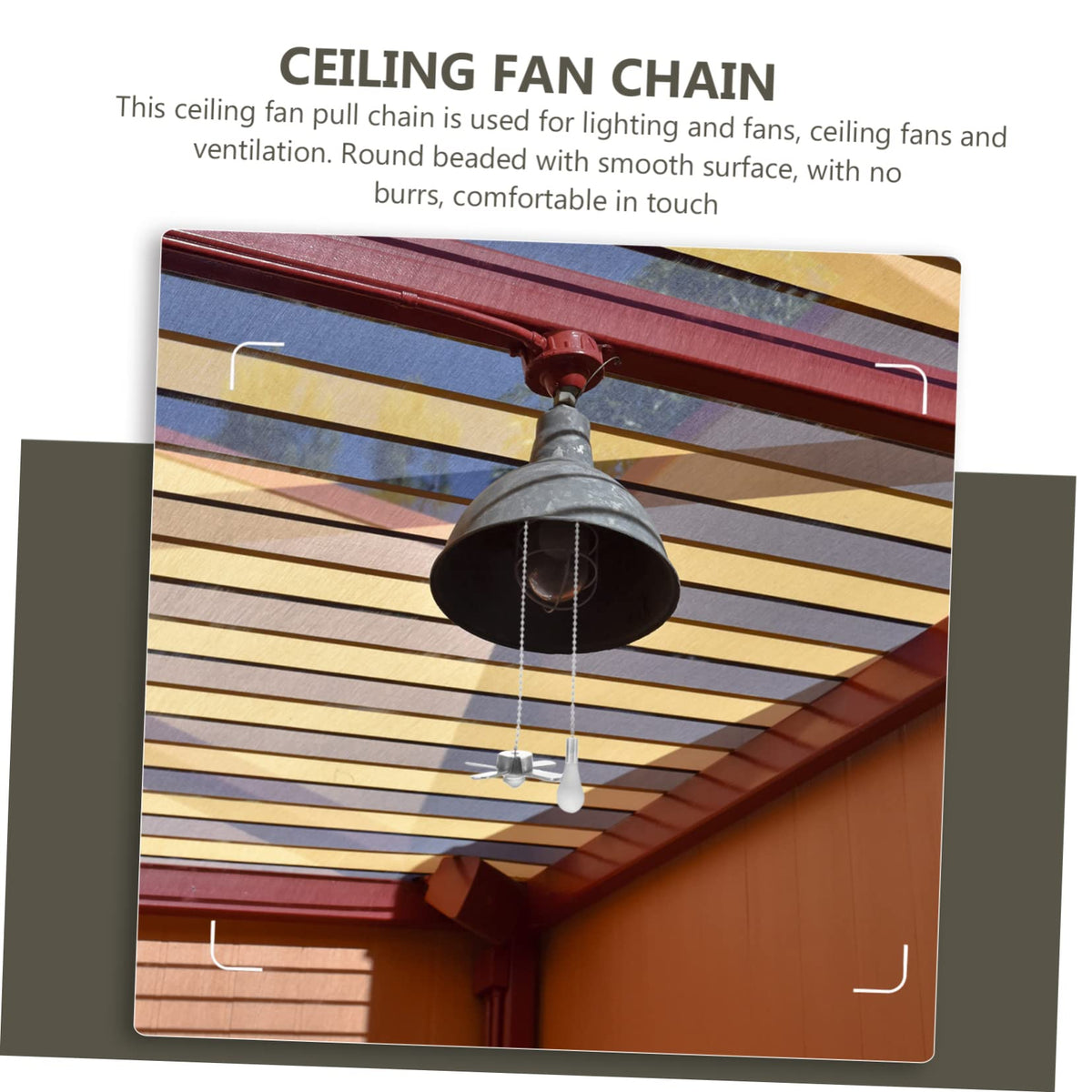 Ceiling Fan Pull Chain Extension 2Pcs V7514